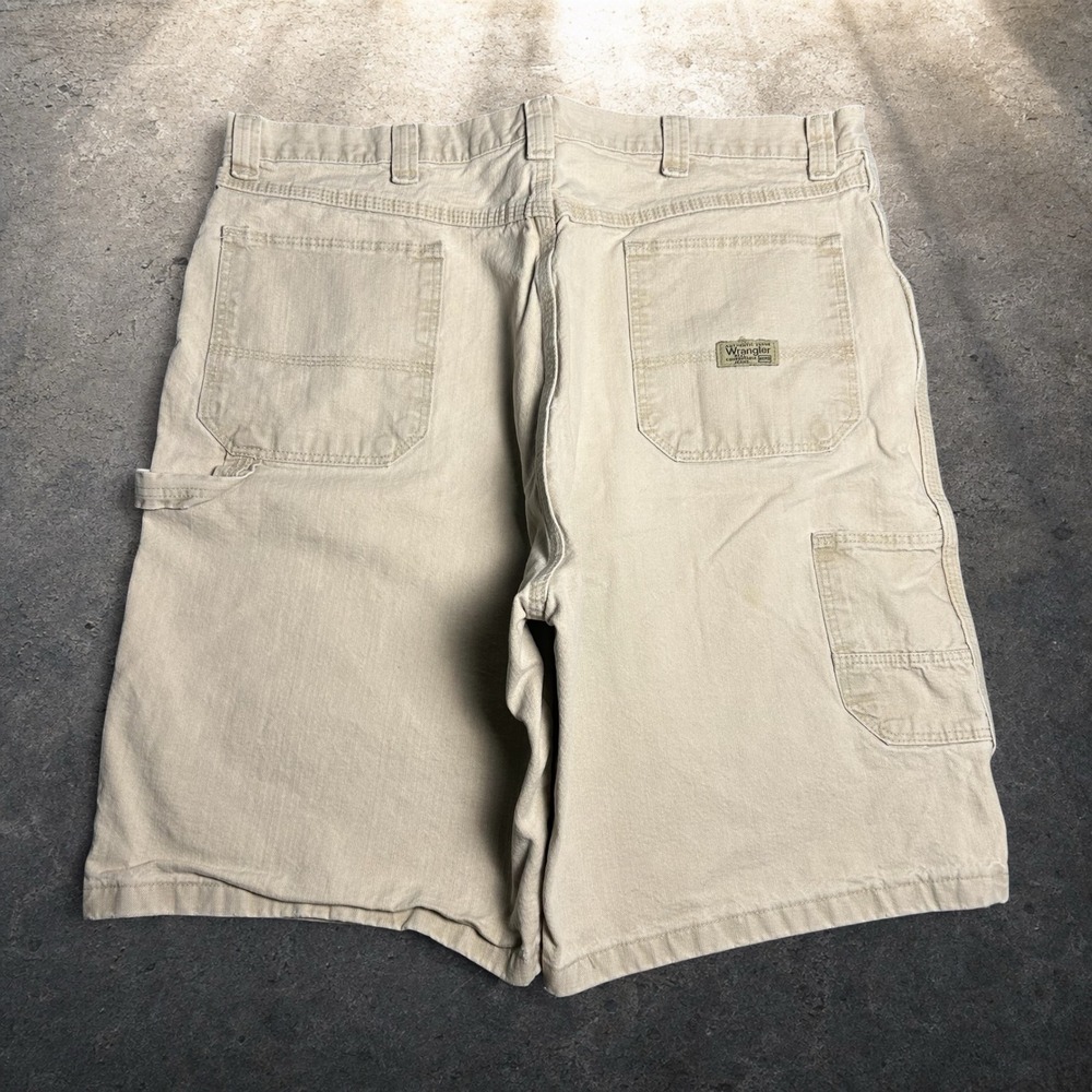 Wrangler Hero Tan Carpenter Shorts Baggy Skater Y2K‎ Retro Size 38